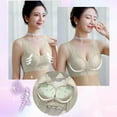 thumbnail image 6 of Bras for Women,Comfort Bra Without Underwire Push Up Seamless Sports Padded Lace Soft Stretch Bustier Medium Support Non Wired Sleep Classic Top For Everyday Yoga,Sports Bras for Women,Green,XL, 6 of 7