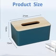 thumbnail image 2 of Laklulu - Funda rectangular para caja de pañuelos de papel, soporte para guardar pañuelos faciales en el tocador del baño, encimera o tocador del dormitorio, 2 of 5