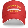 thumbnail image 2 of USS Simon Lake AS 33 Unisex Baseball Caps Sandwich Caps Casual hat, 2 of 8
