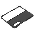 thumbnail image 1 of Phone Leather Case, Full Body Protection  Foldable Leather Hard Case  For  Z Fold 3 Black, 1 of 8