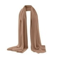 thumbnail image 2 of Clearance! Seductiva Women's Neckerchief Women's Soft Solid Color Shawl Baotou Pearl Chiffon Shawl Hijab Polyester Scarf 1PC, 2 of 3