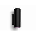 thumbnail image 2 of Philips Hue Appear Outdoor Smart Wall Light, Black - White and Color Ambiance LED Color-Changing Light - 1 Pack -  Weatherproof, 2 of 5
