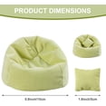 thumbnail image 3 of Doll Car Seat, Handmade Bean Bag Chair for 15-17cm Doll, Anti-Slip Bottom, Cute Doll Accessories for Display, Fans&Collectors Gifts, Durable Corduroy Fabric, 3 of 7