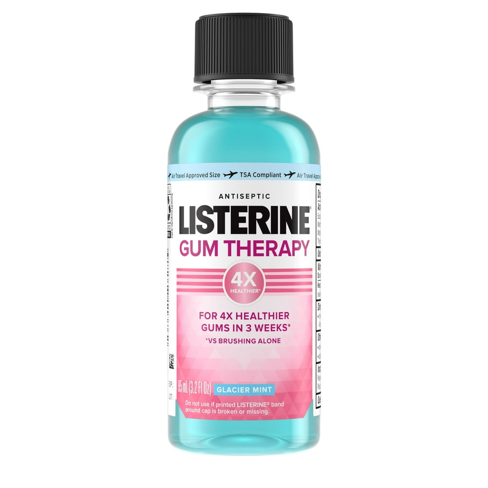 Listerine Gum Therapy AntiGingivitis Mouthwash, Glacier Mint, 95 mL