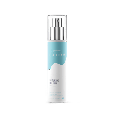 Santo Remedio, Piel Eterna, Moisturizing Face Cream, Hydrates Skin, Daily Moisturizer, Day and Night Cream, Contains Hyaluronic Acid, Vitamin E, Niacinamide, For All Skin Types, 1.7 Fl. Oz. / 50 ml