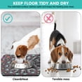 thumbnail image 4 of Boho Retro Floral Pet Feeding Mat-Abstract Art Geometric Absorbent Pet Placemat for Food and Water Bowl, with Waterproof Rubber Backing, Quick Dry Water Dispenser Mat for Dog and Cat (24"x32"), 4 of 7