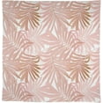 thumbnail image 5 of Pink Leaf Tablecloth, Abstract Tropical Summer Plants Boho Mid Century Golden Rose Palm Tree Leaf Print Table Cover for Party Picnic Dinner Decor 60x84in, 5 of 6