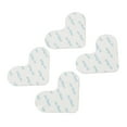 thumbnail image 1 of Ruban de Tapis, Ruban d'Angle en Forme de Cœur 4 Pcs Lavable Petite Taille Blanc Double Face pour Marbre, 1 of 8