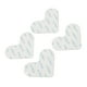 thumbnail image 5 of Cinta Para Alfombra, Cinta Para Esquinas Para Alfombra, Blanca, Reutilizable, En Forma De Corazón, Paquete De 4, Tamaño Pequeño, Antideslizante, Para Puertas De Madera Dura, 5 of 7