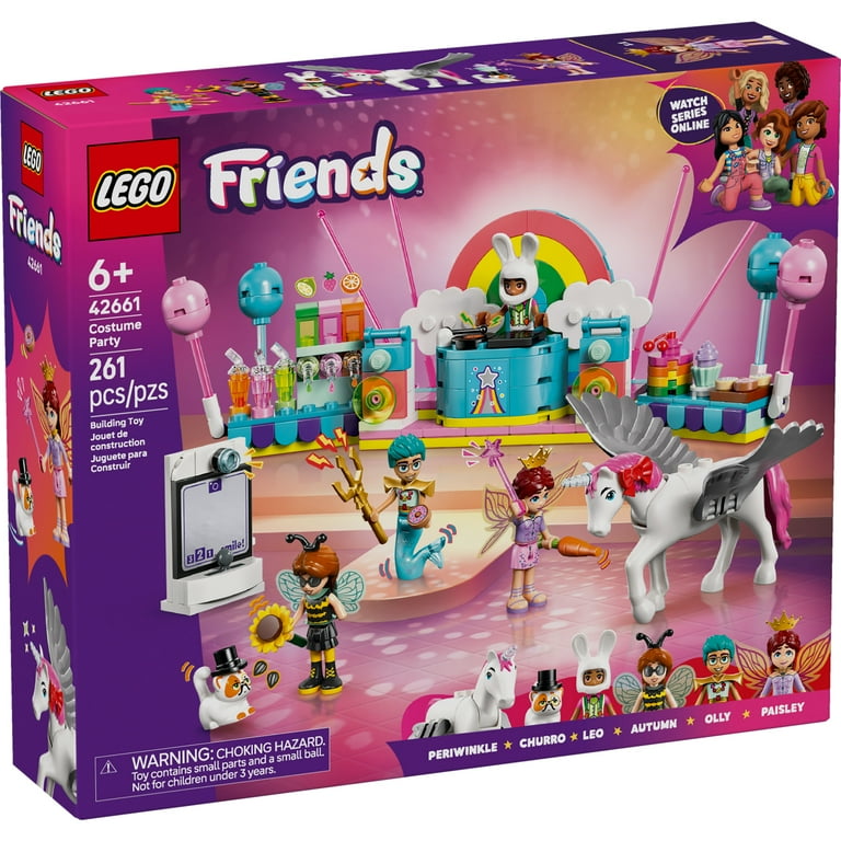 LEGO Friends Costume Party with Unicorn Fairy Pretend Play