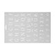 thumbnail image 4 of Moyic Plantilla de dibujo, plantilla de regla de plástico, tablero de pintura para bricolaje, decoración de álbum hueco, n. ° 9 pinturas Blanco 3#, 4 of 6