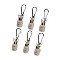 thumbnail image 2 of 6 fundas para anzuelos de pesca, capós para anzuelos de pesca con 6 mosquetones, ganchos protectores, clips protectores para actividades al aire libre Gris, 2 of 8
