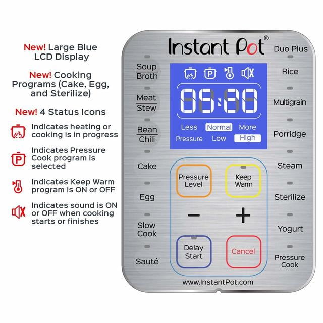 Instant pot duo plus symbols hotsell