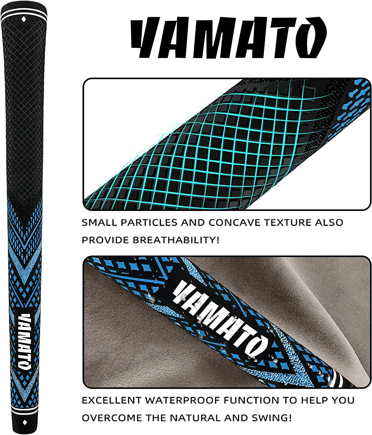 Yamato Innovative Golf Grips 13 Pack Midsize/Standardsize Golf Club Grips, All-Weather Firm Control And High Performance Grips Provides Superior Comfort And Responsiveness
