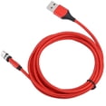 thumbnail image 4 of Câble de Charge Magnétique Rotatif 3 en 1 Micro USB Chargeur Rapide pour Téléphone Mobile 2M, 4 of 8