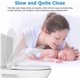 thumbnail image 2 of Redondo Toilet Seat con a Built-in Potty Training Seat para Toddlers Magnetic Seat y Cover Slow Close y Never Loosen Fits Both Adults y Blanco Redondo, 2 of 5