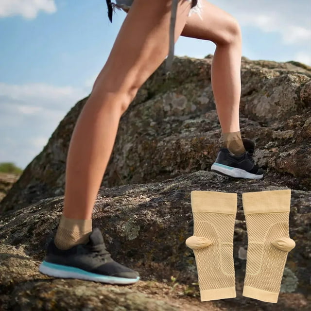 Pressure Ankle Brace For Sports Non Sprain Support Sleeve Breathable Non Slip Ankle Protector For Running Cycling Nylon+Spandex Durables Fade Resistance