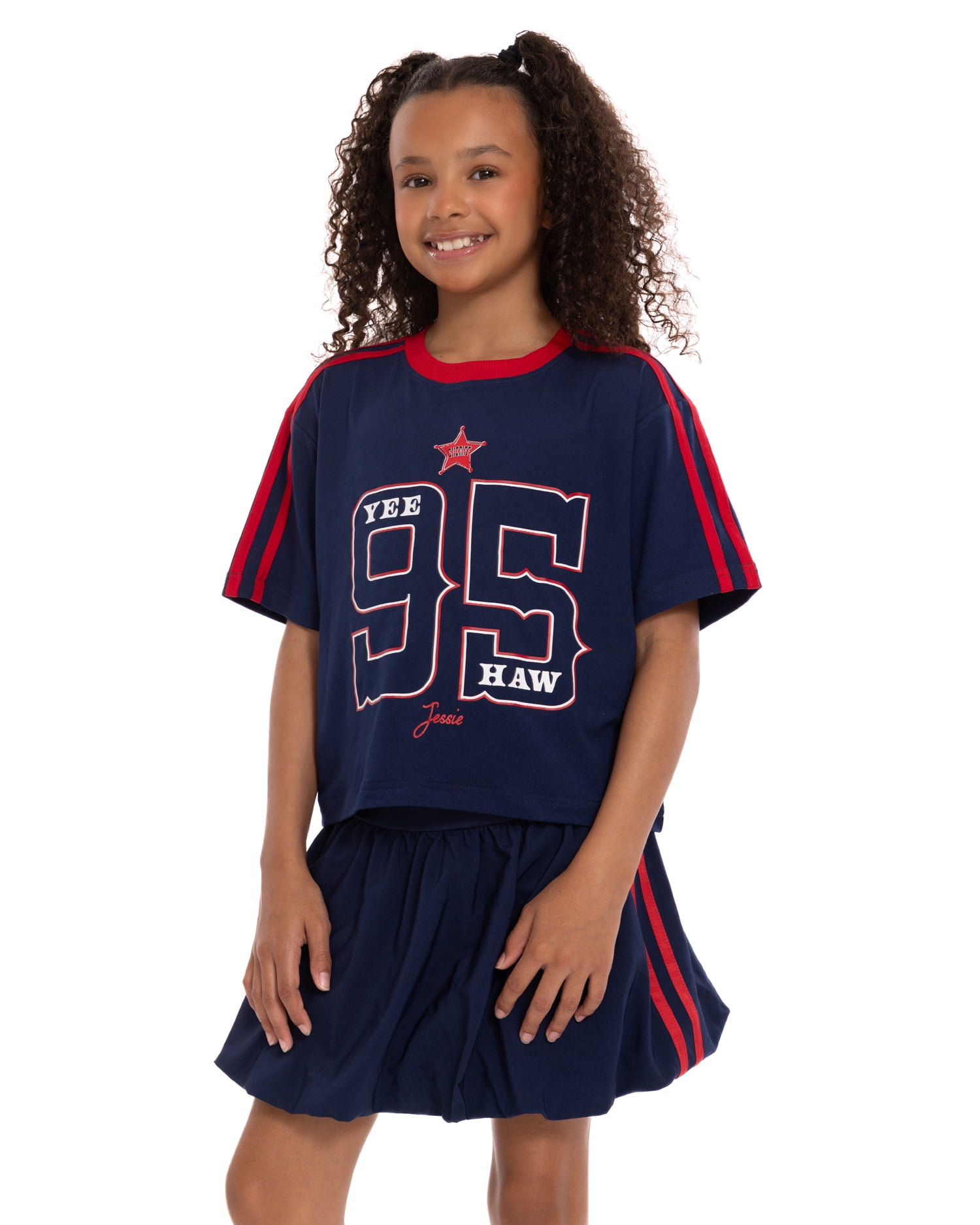 Toy Story Girls Active Graphic Jersey with Short Sleeves, Sizes 4-12