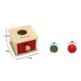 thumbnail image 3 of Ball Drop Toy Box Actividad de aprendizaje sensorial Juguete Educación temprana Rompecabezas de madera Caja de permanencia para pequeños Hugo Juguetes Montessori, 3 of 8