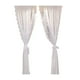 thumbnail image 2 of Cortinas de Encaje de Gasa Blanca para Puertas de Armarios, Ventanas, Balcones, Decoración Sin Perforaciones., 2 of 6