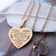 thumbnail image 5 of Inspiration Necklace Gifts for Daughter/ Son Christmas New Year Birthday Gift I Love You Heart Pendant Jewelry Necklace from Mom Dad, 5 of 6
