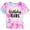Hot Pink, variant on WhouRiu Girl' Tshirts Letter Prints Gradient Short Sleeved Top Children Stylish Loose Soft T Shirts Pink,Sized 1-2