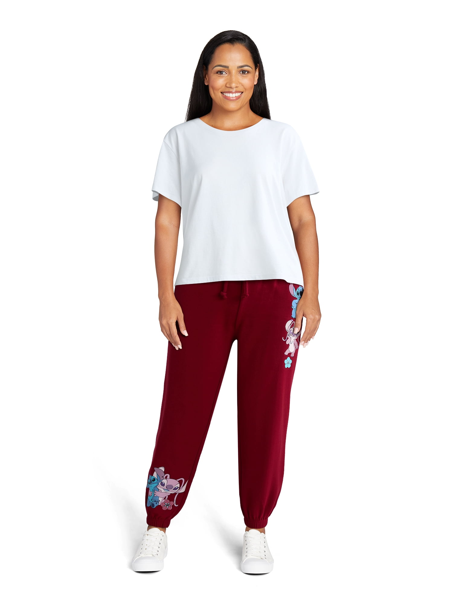 Stitch Women's Graphic Jogger Pants, 29" Inseam, Sizes XXS-XXL