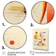thumbnail image 3 of Designart Orange And Yellow Geometric Abstract I Canvas Wall Art, 3 of 5