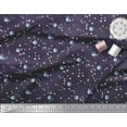 thumbnail image 3 of Soimoi Velvet Fabric Moon & Galaxy Print Fabric by Yard 58 Inch Wide, 3 of 3