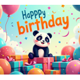 thumbnail image 4 of Happy Birthday Flaming Backdrop Decoration Banner Party Supplies Photography Props Celebration Decor Background Event Display, 4 of 4