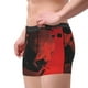 thumbnail image 2 of Fotbe Red And Black Abstract Skull Calzoncillos Tipo Boxer con Bolsa de Soporte Total para Hombre, X-Temp Fresco, Transpirable y de Secado Rápido-Small, 2 of 5