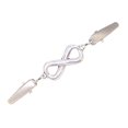 thumbnail image 4 of Alloy Clip Fastener Sweater Brooch Fashionable Cloak Clasps for Shawl Dresses Argent, 4 of 8