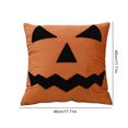 thumbnail image 4 of Funda Almohada Decorativa Bordada Halloween para Del (cara Fantasma) Roja, 4 of 4