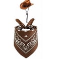 thumbnail image 2 of Dog Cowboy Costume Set with Hat Bandana, Halloween Pet Outfit for Small Medium Large Dogs Cats Holiday Party Cosplay, 2 of 7