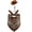 Brown, variant on HAVUITYY Pet Cowboy Costume, Halloween Costumes for Dogs Cat - Cowboy Hat with Bandana Scarf, Ideal Accessories for Halloween Cosplay Party