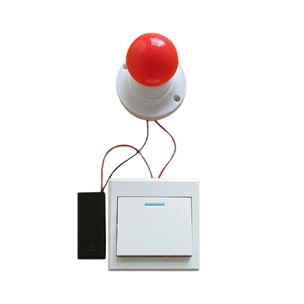 Interruptor de lámpara de tablero para niños, juguete Montessori para aprender prácticas jugando. Rojo