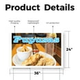 thumbnail image 2 of Pupusas Yard Sign 24 Inch x 36 Inch Double Sided Weatherproof Heavy-Duty Plastic with Stake | Authentic Salvadoran Cuisine, Freshly Made, Food Promotions | Made in USA, 2 of 7