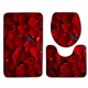 thumbnail image 2 of Latas de baño y conjuntos 3PCS Día de San Valentín Patrón antideslizante tapa del inodoro alfombra de baño Set Decoración ANMAO YSSNA221215MX0035, 2 of 2