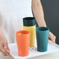 thumbnail image 6 of Wheat Straw Glasses,6Pcs Reusable Dishwasher Safe Water Glasses for Kitchen,QZS Reusable Plastic Cups for Kitchen,Outdoor,Home,13.5OZ, 6 of 6