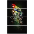thumbnail image 2 of Fantasy Parrot on Branch - Animal Canvas Wall Art, 2 of 3