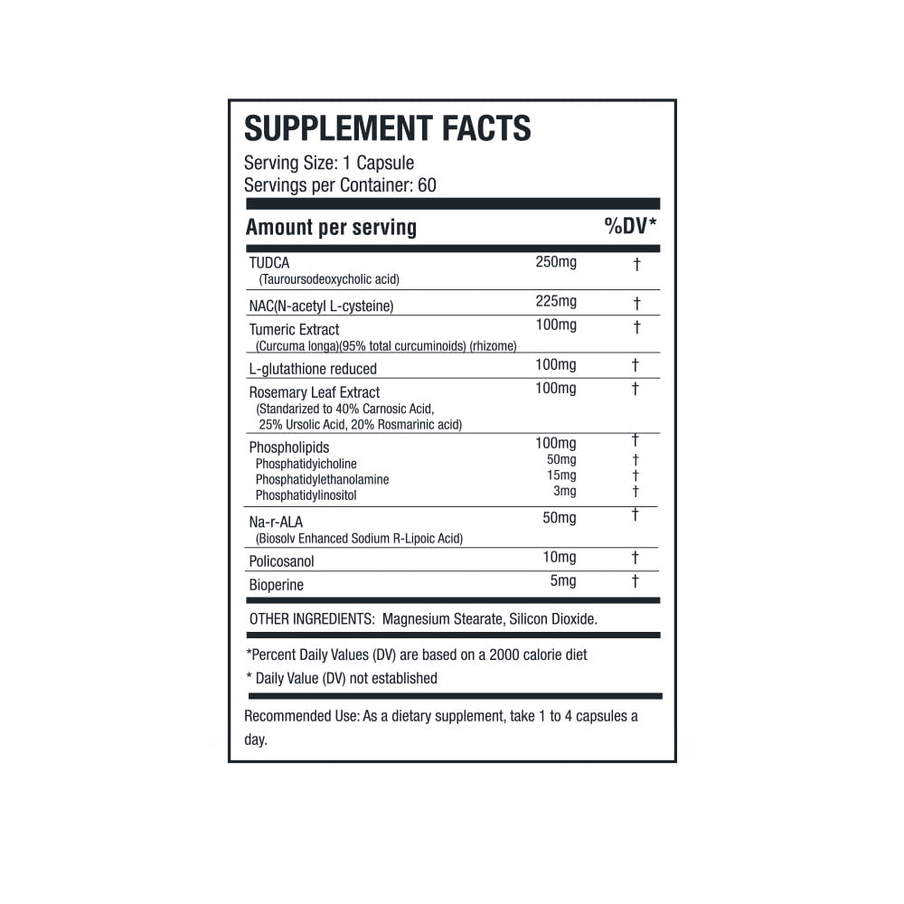 Liver Armor – Advanced Liver Detox & Protection Formula with NAC, TUDCA, Glutathione & Antioxidants