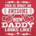 thumbnail image 3 of CafePress - Awesome New Daddy Dark T Shirt - Men's Classic Graphic Cotton T-Shirt, 3 of 4