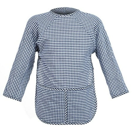 FIT RITE Long-Sleeve Art Smock for Kid & Toddler (Navy, Medium 3-4 Years)