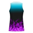 thumbnail image 4 of Wavsuf Men's Print Tank Top Sleeveless Crew Neck Sports Casual Purple T-shirt Tank Size 2XL, 4 of 4