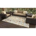 thumbnail image 2 of Bashian Rugs 42x66" Rectangular Microfiber Area Rug in Ivory/Rust, 2 of 6