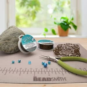The Beadsmith Wire Elements Craft Wire – Tarnish Resistant, Soft Temper, Round, Vintage Bronze Color – 0.32mm, 28 Gauge, 500 Feet Spool – Jewelry Making, Wire Wrapping, & Other DIY Crafts