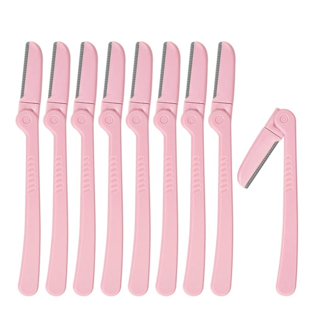 Atomust 9pcs Trimmer de cejas Trimmer de un solo uso de acero inoxidable de acero inoxidable Shaper Afeitadora de afilia de depilación Belleza Accesorios de depilación Kearding CE001490-00