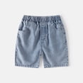 thumbnail image 2 of Boys Denim Shorts Casual Loose Elastic Waist Cargo Jean Shorts Boys Summer Clothes Toddler Shorts For Boys 12-18 Months Cute&nbsp;Boy&nbsp;Clothing, 2 of 6