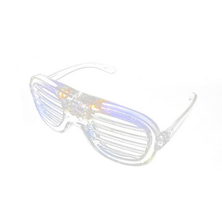 

LED Glasses Light Up Glasses Neon Colors Led Shutter Shades Glasses For Teens Adult Birthday Neon Party