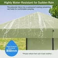 thumbnail image 4 of Gazebo Plegable para Jardín - 2.2x2.2 m Toldo Impermeable con UV, Altura Ajustable - Incluye Panel Lateral y Bolsa - Ideal Terraza/Camping (Verde Claro, 1 Unidad), 4 of 8